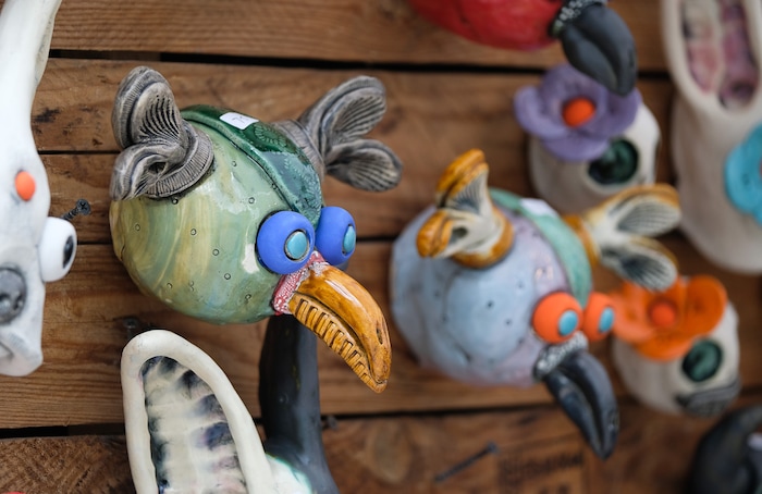 (Francisco Kjolseth  |  The Salt Lake Tribune)  The works by 3sevens Pottery is on display at the annual 2019 Utah Arts Festival as it kicks off at Library Square and Washington Square in downtown Salt Lake City, Thursday, June 20, 2019, with visual and performance art of all varieties and food for all ages from June 20-23.
