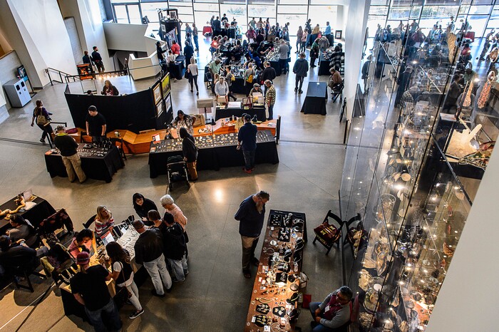 (Trent Nelson | The Salt Lake Tribune)  The fifth annual Indian Art Market at the Natural History Museum of Utah in Salt Lake City, Sunday October 15, 2017.