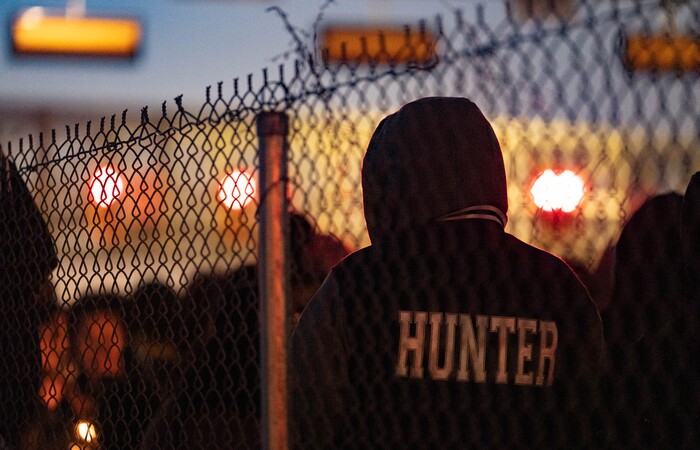 (Francisco Kjolseth | The Salt Lake Tribune) More that a hundred people gather at the candlelight vigil of Hunter High football players Paul Tahi , 15, Tivani Lopati, 14, and Ephraim Asiata, 15, on Friday, Jan 14, 2022, in West Valley City, near Hunter High School along 1400 South at Mountain View Corridor. Paul Tahi and Tivani Lopati were killed in a shooting, while Ephraim Asiata remains in critical condition.