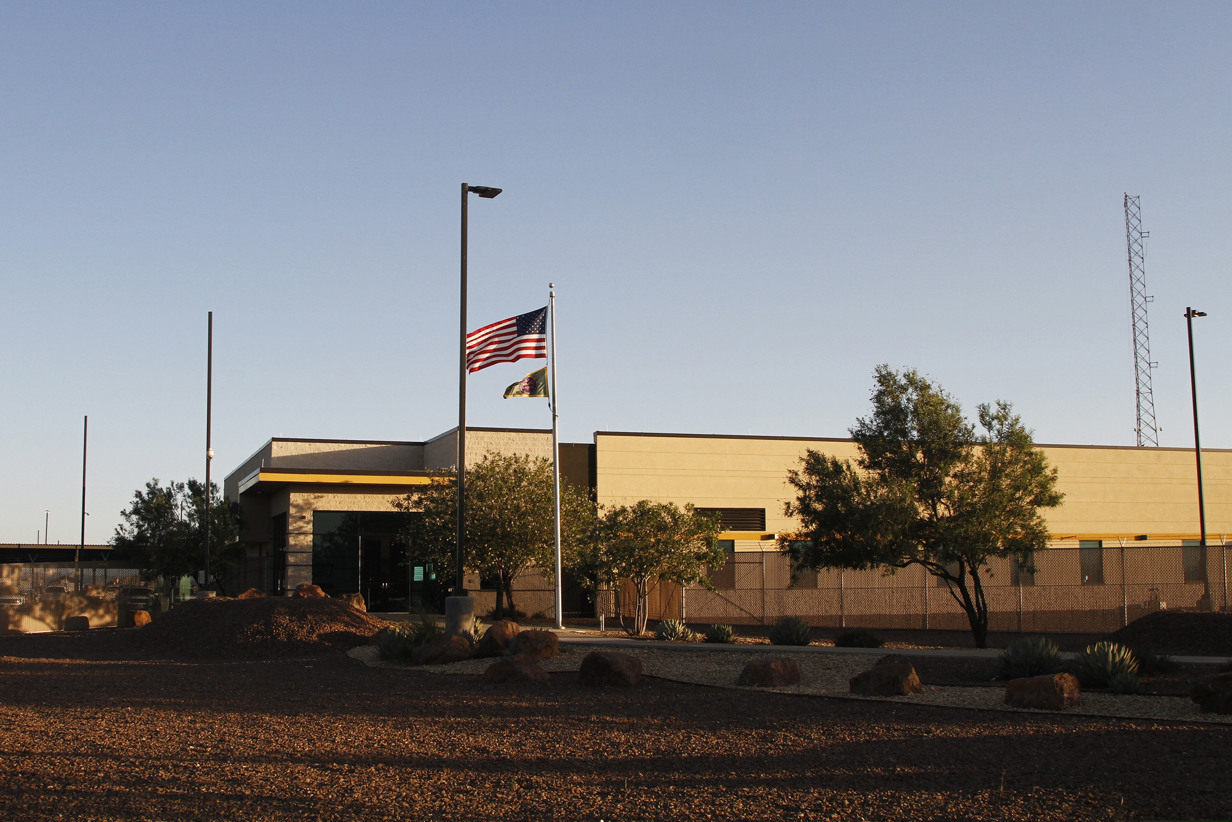 (Cedar Attanasio | AP file photo) A frame from video shows the entrance of a Border Patrol station in Clint, Texas, on June 20, 2019. U.S. Customs and Border Protection has told a Texas congresswoman on June 24, that the agency is quickly removing children from the patrol station following reports that children locked inside were in a perilous situation.