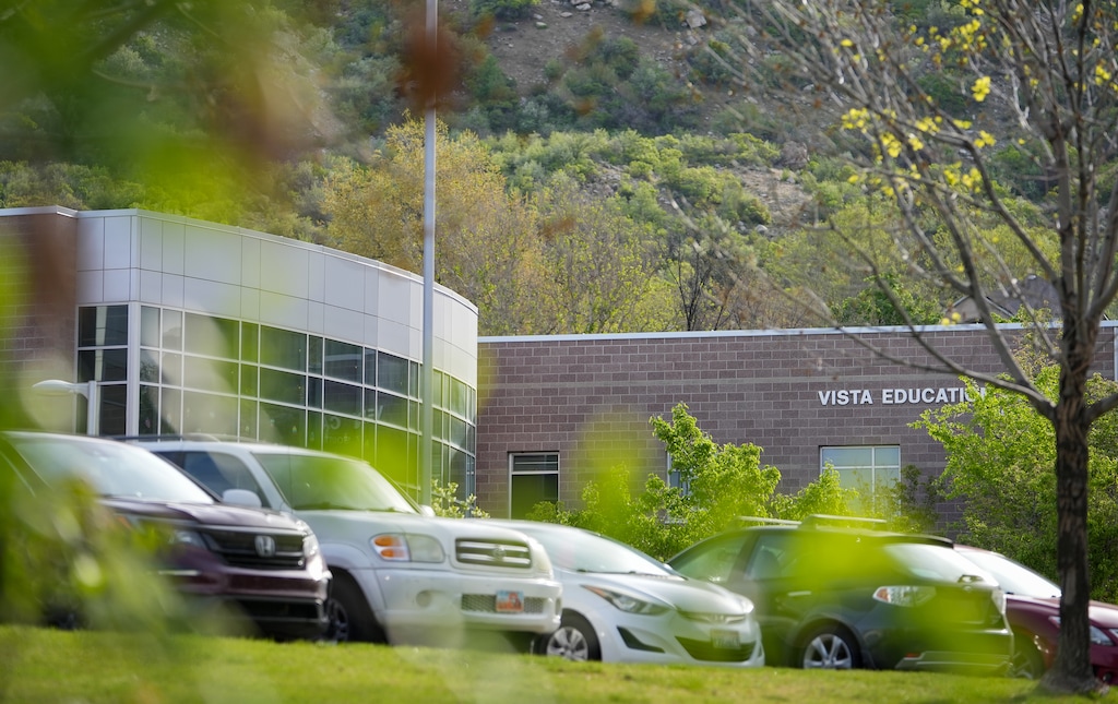 (Chris Samuels | The Salt Lake Tribune) Vista Education Campus in Farmington, Friday, April 10, 2026.