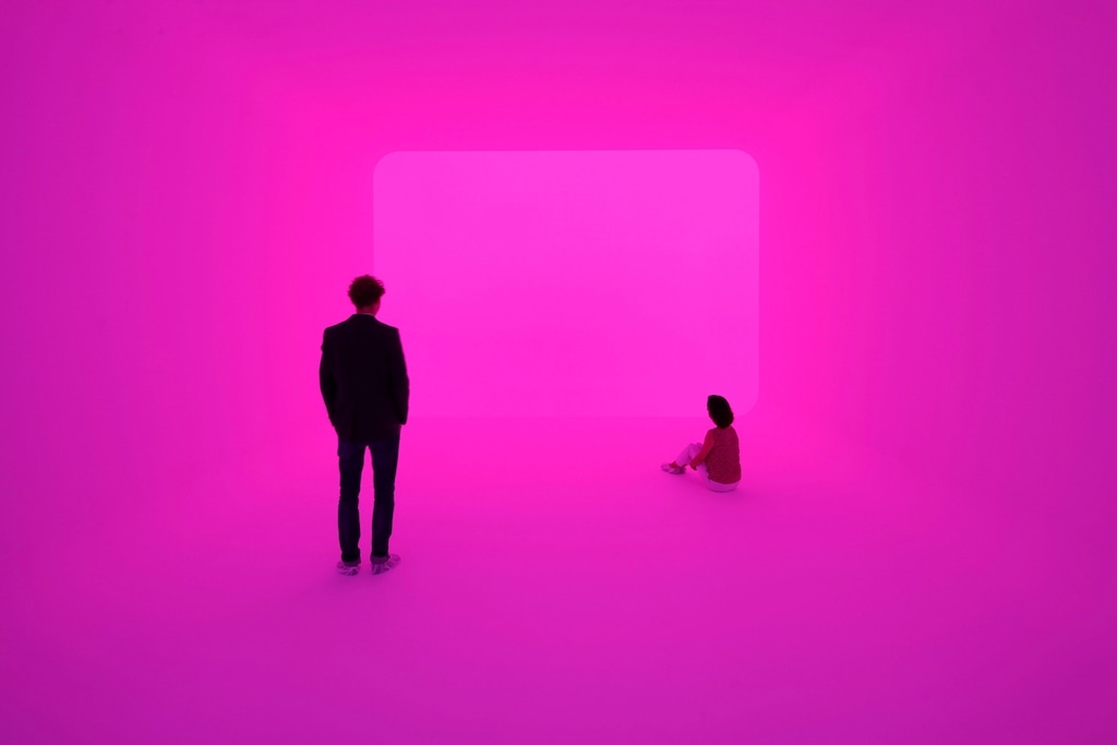 (Florian Holzherr | Powder Mountain) In an undated image provided by Florian Holzherr via Powder Mountain, James Turrell’s “Ganzfield Apani” is a walk-in light installation, originally commissioned for and displayed at the 54th Venice Biennale. It will be installed in a new trailside pavilion nestled within Powder Mountain’s 156 ski runs and numerous hiking/biking trails.
