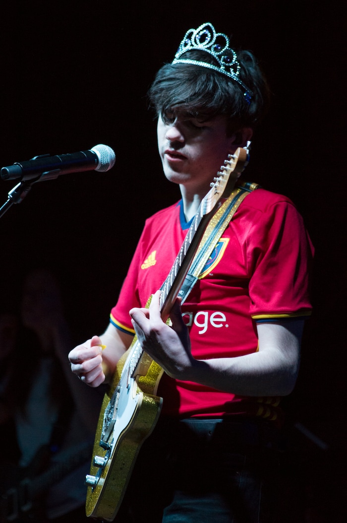 (Rick Egan | The Salt Lake Tribune) Declan McKenna plays in the Venue, in Salt Lake City, Tuesday, March 20, 2018.
