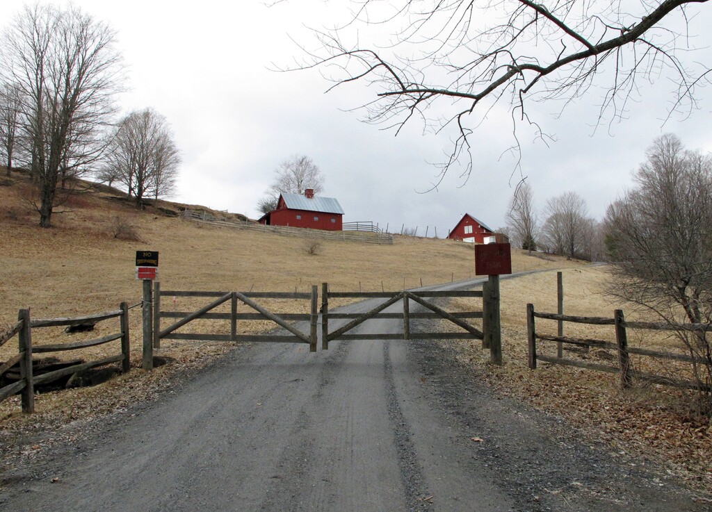 This Tuesday, March 29, 2016 photo shows a farm in Sharon, Vt. The farm was bought by the NewVistas Foundation of Utah, which is planning a large-scale development based on the writings of Mormonism founder Joseph Smith, who was born in Sharon. The foundation bought about 900 acres in four towns near Smith's birthplace and plans to buy more. (AP Photo/Lisa Rathke)