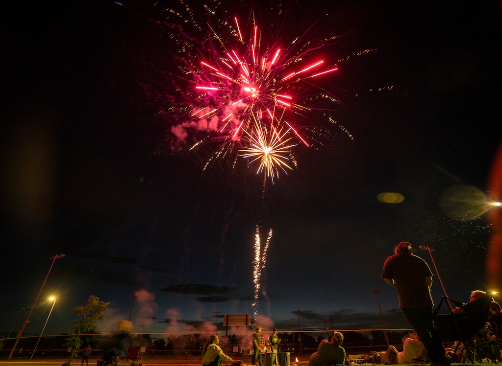 (Rick Egan | The Salt Lake Tribune) Personal use fireworks at Farmington Regional Park, on Thursday, July 2, 2026.