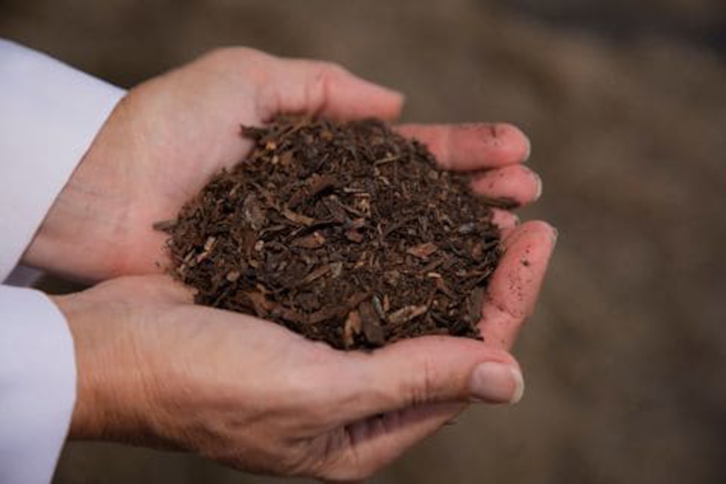 (Washington State University via The Washington Post) Finished materials from the human-body composting process.