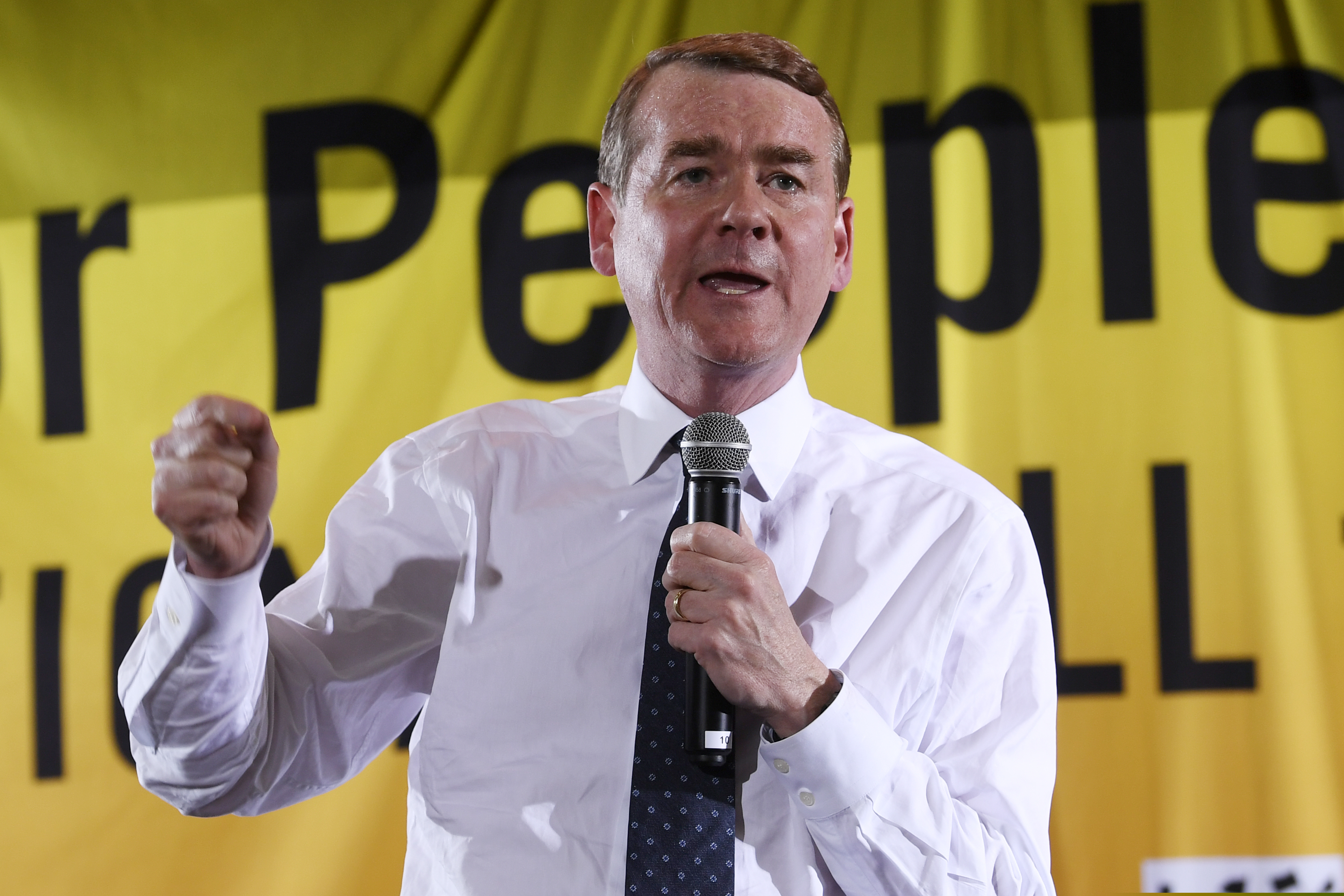 Democratic presidential candidate Sen. Michael Bennet, D-Colo., speaks at the Poor People's Moral Action Congress presidential forum in Washington, Monday, June 17, 2019. (AP Photo/Susan Walsh)