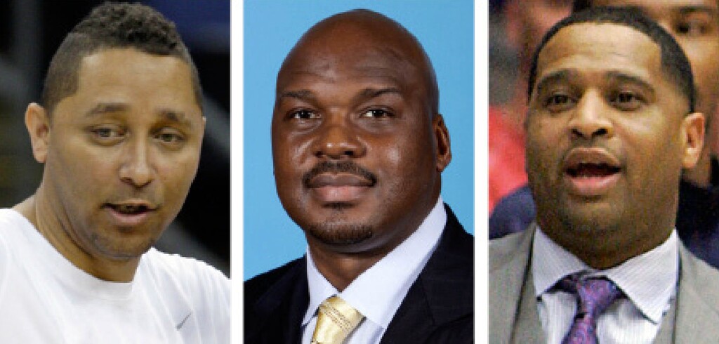 The Associated Press. These file photos show, assistant basketball coaches Tony Bland, left, Chuck Person, center, and Lamont Richardson.  The three, along with assistant coach Lamont Evans of Oklahoma State, were identified in court papers and are among 10 people facing federal charges in Manhattan federal court, Tuesday, Sept. 26, 2017, in a wide probe of fraud and corruption in the NCAA, authorities said.