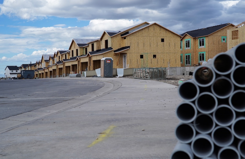 (Bethany Baker | The Salt Lake Tribune) Tooele County, where new homes are pictured here under construction in 2023, continues to be one of Utah's fastest-growing counties. 