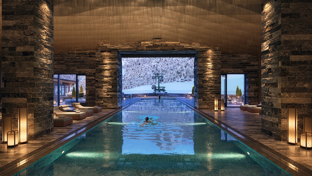 (Summit Sotheby's International Realty) The pool at the Four Seasons Resort and Private Residences at Deer Valley East Village in Park City.