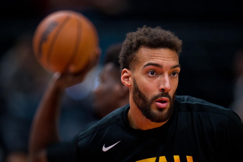 (Trent Nelson  |  The Salt Lake Tribune) Utah Jazz center Rudy Gobert (27).