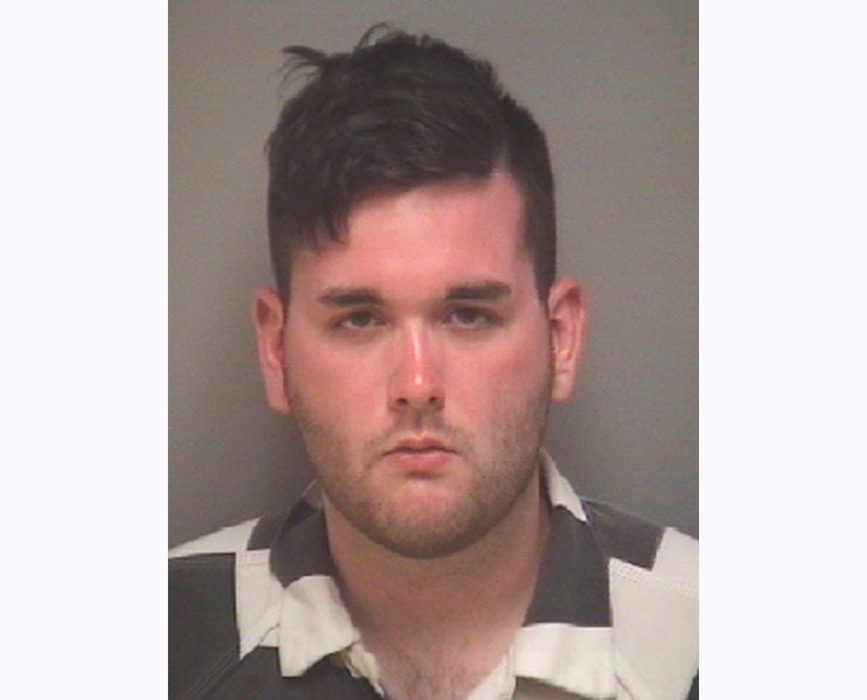 This photo provided by the Albemarle-Charlottesville Regional Jail shows James Alex Fields Jr., who was charged with second-degree murder and other counts after authorities say he rammed his car into a crowd of protesters Saturday, Aug. 12, 2017, in Charlottesville, Va., where a white supremacist rally took place. (Albemarle-Charlottesville Regional Jail via AP)