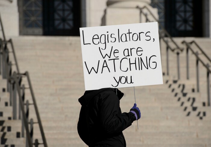 (Steve Griffin | The Salt Lake Tribune) The Utah League of Native American Voters in partnership with other area organizations rally at the State Capitol in Salt Lake City to demand that Utah elected leaders rebuke President Donald Trump after he called Haiti, El Salvador and African Nations "s---hole countries," Monday January 15, 2018.