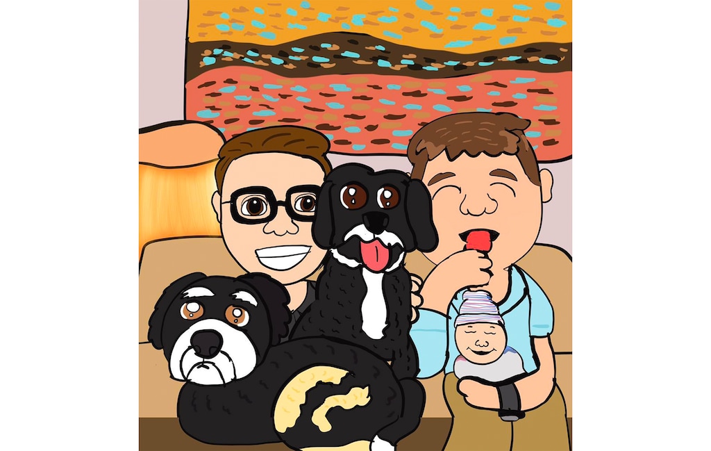 (Natalie Green) This drawing by Natalie Green depicts Eli McCann's expanded family.