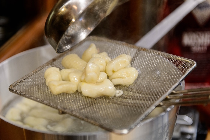 (Trent Nelson | The Salt Lake Tribune)  Gnocchi is made during a class at Argentinas Best Empanadas in Salt Lake City.