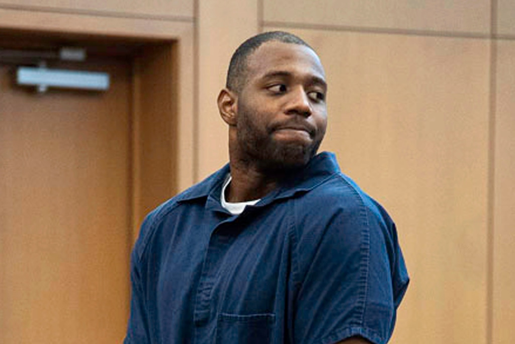 (Pool photo, Chantelle McCall | The Utah Statesman) In this March 27, 2019, file photo, Torrey Green looks back to his family during his sentencing in Brigham City, Utah. The Utah Supreme Court on Thursday rejected Green's request for a new trial in connection to six women's reports that he sexually assaulted them.