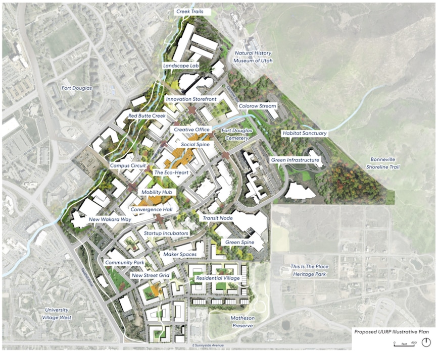 (University of Utah, Salt Lake City) The University of Utah is planning a major expansion and re-envisioning of its research park along Foothill Drive in Salt Lake City.