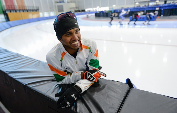 (Francisco Kjolseth | The Salt Lake Tribune) Committed to his adopted sport, Stephen Paul, a speedskater from India, is trying to become the first person ever from his country in his sport to qualify for the Winter Olympics in PyeongChang 2018, South Korea. Training 6-8 hours a day, 6-days a week, Paul moved to Salt Lake City four and half years ago to train at the Olympic Oval in Kearns after showing his talent for in-line skating at the age of 8.