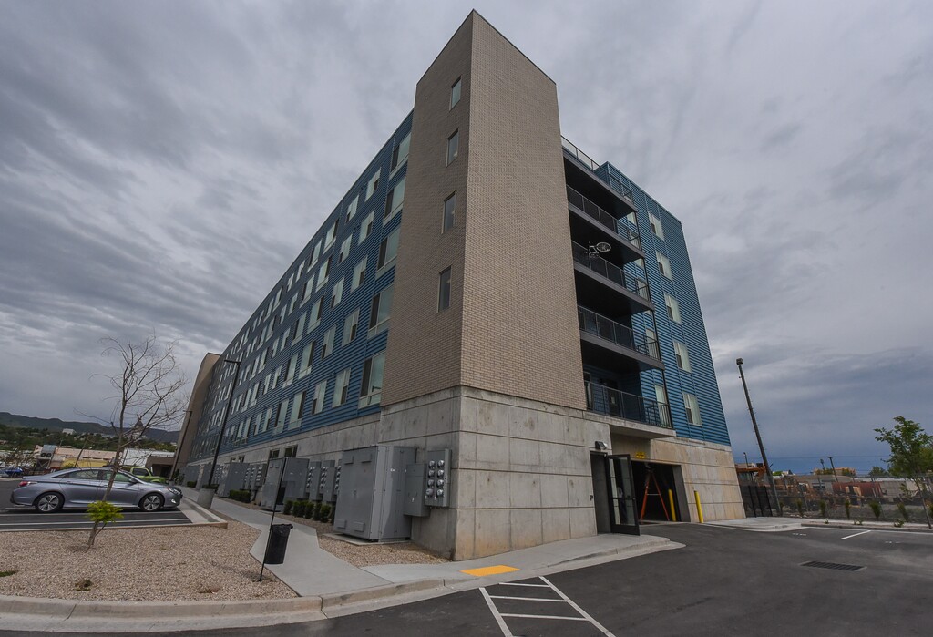 (Francisco Kjolseth | The Salt Lake Tribune) Project Open, an affordable housing project northwest of downtown Salt Lake City, is the first of six phases planned for 500 West. Close to the TRAX line, there is the idea of offering the use of an electric vehicle share as part of a package deal for those times when public transportation is not convenient for people who don't own a car.