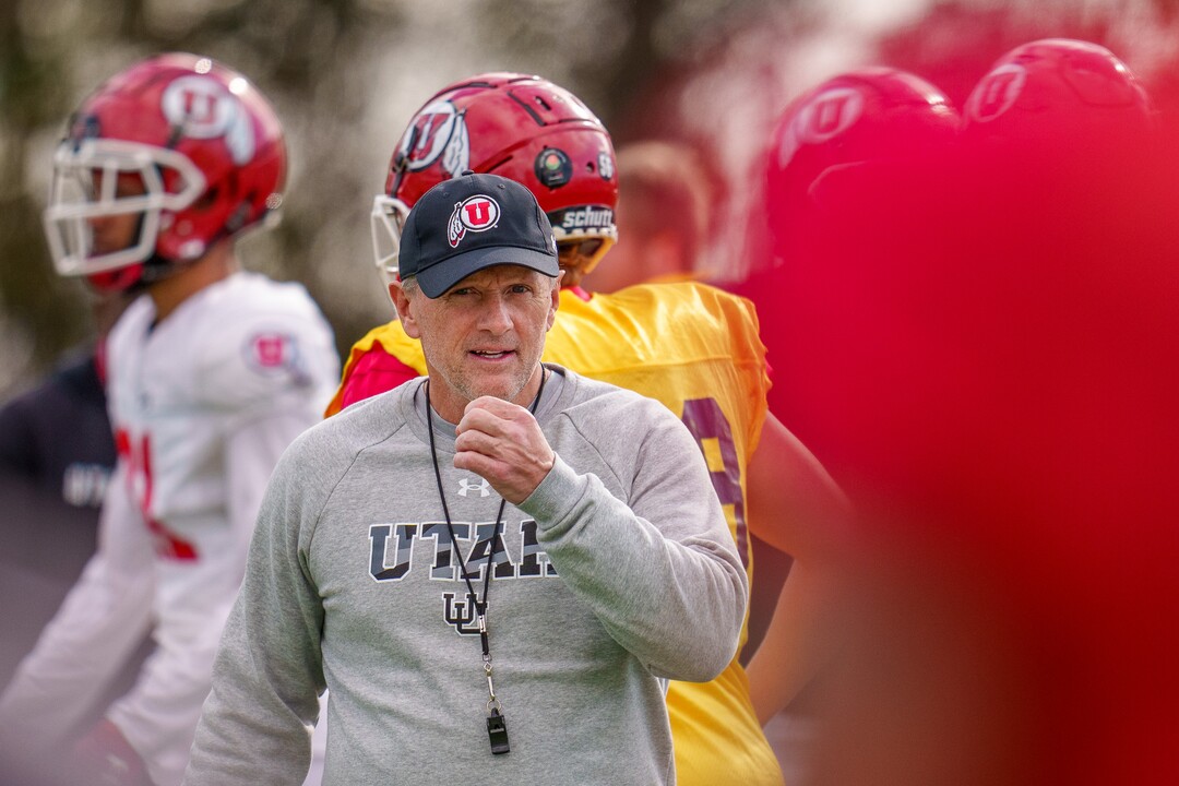 (Trent Nelson  |  The Salt Lake Tribune) Utah football coach Kyle Whittingham as the University of Utah football team practices for the Rose Bowl at Dignity Health Sports Park in Carson, Calif., on Tuesday, Dec. 28, 2021.