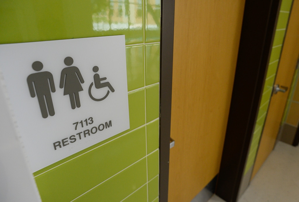 Francisco Kjolseth | The Salt Lake TribuneUtah school districts are unfazed by new federal rules regarding bathroom accommodations for transgender students. Mount Jordan Middle School in Sandy has unisex-bathrooms located in every hallway.