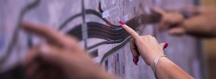 (Leah Hogsten | The Salt Lake Tribune)
Utah Department of Transportation (UDOT) representatives fielded hundreds of questions from concerned Davis County residents seeking information about the US-89 State Environmental Study and the proposal to convert US-89 in Davis County into a freeway. The formal public comment period continues through Monday September 25.