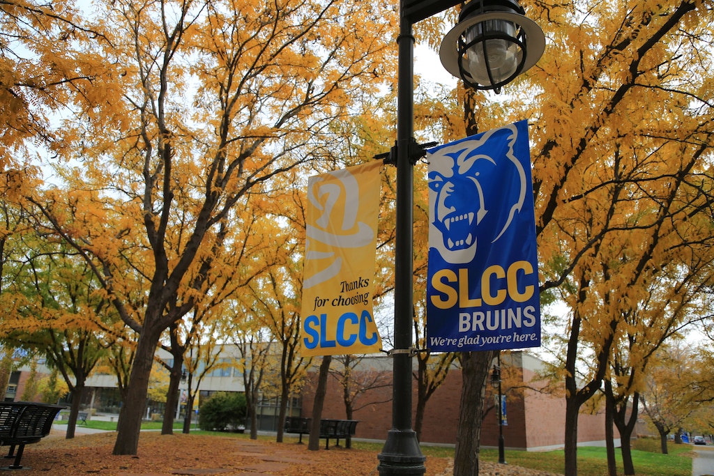 (Salt Lake Community College) Salt Lake Community College's campus is seen in this fall photo. The college saw the sharpest increase in enrollment this year among the eight public colleges and universities in the state. 
