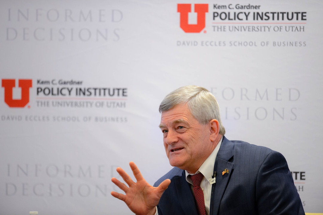 (Trent Nelson  |  The Salt Lake Tribune)  Steven Dillingham, director of the U.S. Census Bureau, speaks at the Kem Gardner Policy Institute in Salt Lake City on Tuesday May 7, 2019.