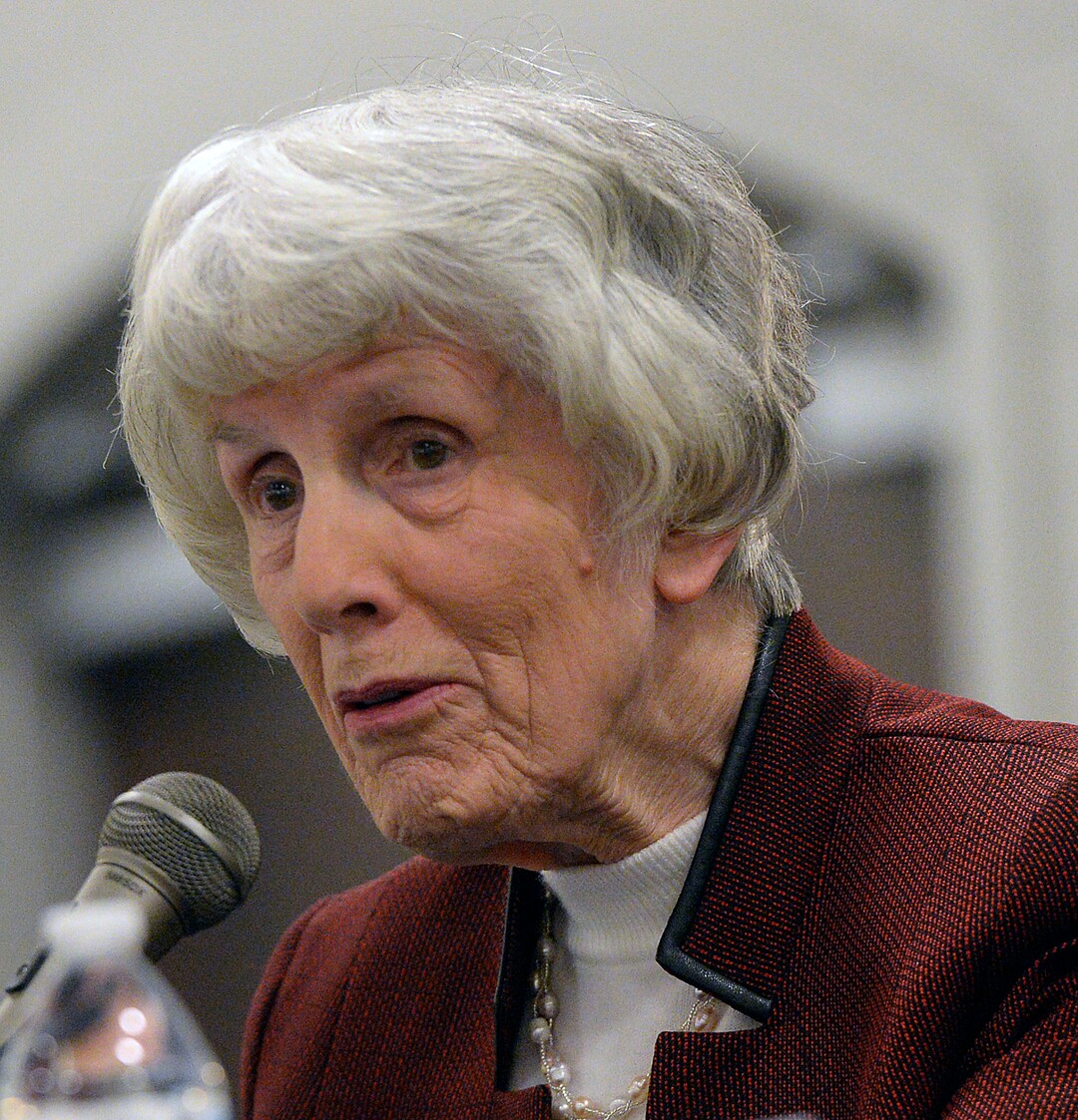 (Al Hartmann  |  The Salt Lake Tribune) 	Homelessness advocate Pamela Atkinson speaks in a panel discusion to Utah homeless service providers at Utah's 14th Annual Homelessness Summit in Salt Lake City Wednesday Oct. 11.