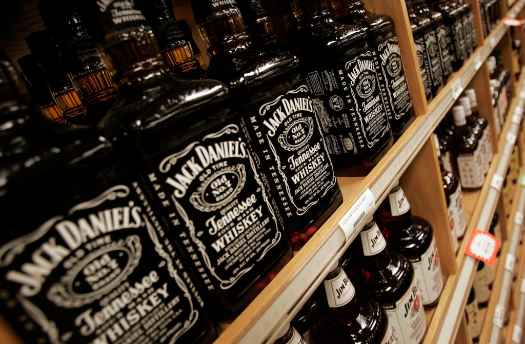 (Tribune file photo)
A close-up of stocked shelves at the State Liquor Store in Bountiful.
