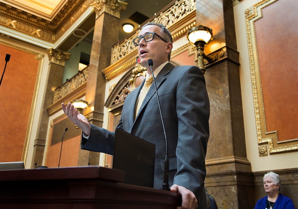 (Scott Sommerdorf | The Salt Lake Tribune) Rep. Daniel McCay, R-Riverton, as seen in the Utah House of Representatives, Wednesday, March 7, 2018.