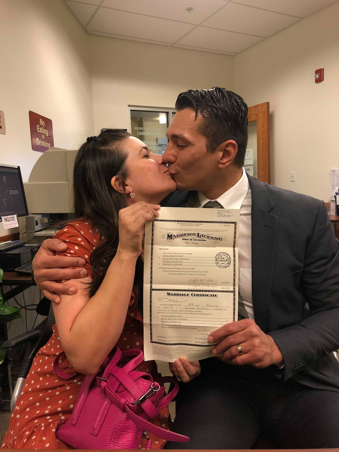 (Photo courtesy of Angela Peang) Michael Lee and Angela Peang recently got married in Colorado. And they are also first cousins. They live in Eagle Mountain and are upset they couldn't get married in Utah.