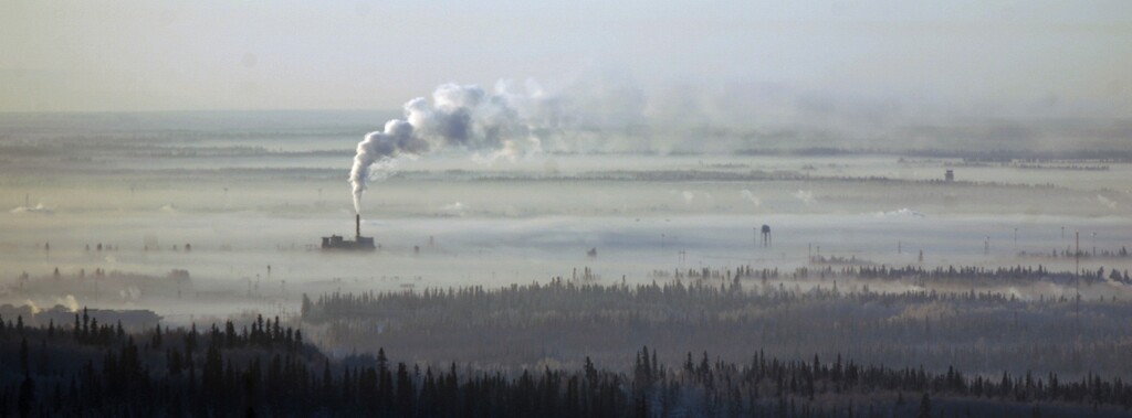 (Eric Engman | Fairbanks Daily News-Miner | The Associated Press) In this Jan. 8, 2009, file photo, ice fog envelops downtown Fairbanks, Alaska. Three Alaska groups on Friday, Dec. 14, 2018, sued the Environmental Protection Agency for a fourth time, claiming the agency has not enforced federal clean air law around Fairbanks, Alaska's second largest city.