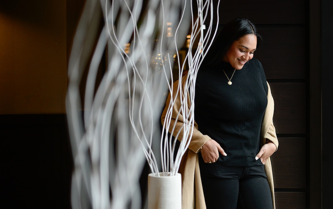 (Francisco Kjolseth | The Salt Lake Tribune)  Veronica Pome’e, the first Polynesian woman to be featured in Sports Illustrated's swimsuit edition, visits Utah to speak at the sixth annual National Pacific Island Violence Prevention Conference held in Salt Lake City April 11-13, 2019.
