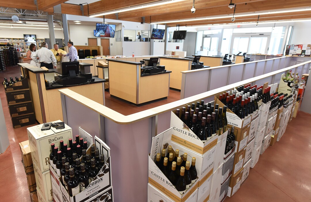 (Francisco Kjolseth  |  The Salt Lake Tribune)  Utah's newest liquor store will open at 11 a.m. on Friday, Aug. 30, 2019 in Herriman with 13,300 square feet of retail space, sales, storage and office space with sustainability and high efficiency in mind.