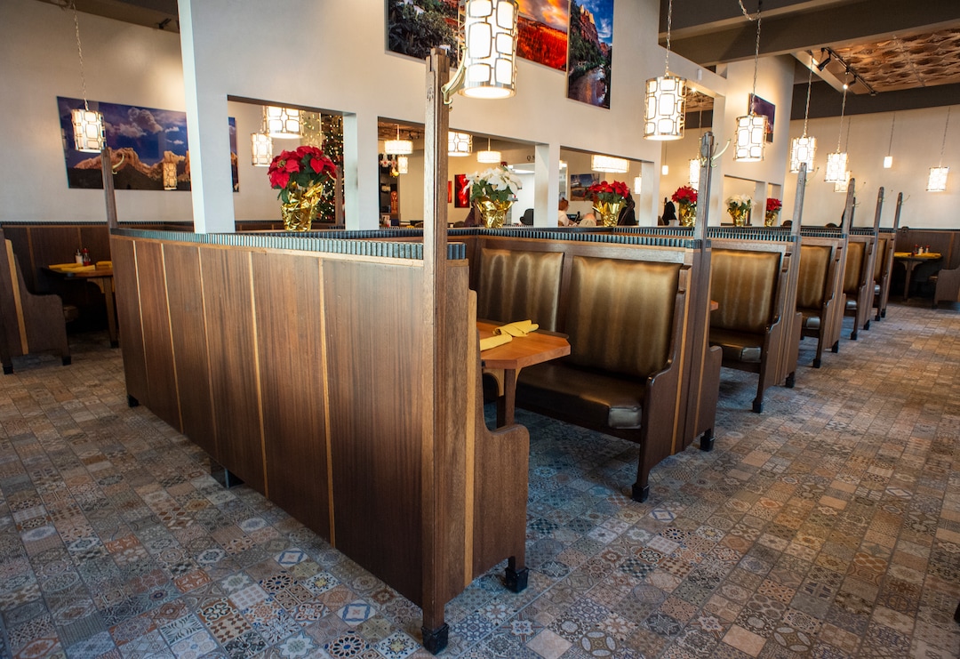 (Rick Egan  |  The Salt Lake Tribune)  Tru Religion Pancake & Steakhouse, which opened recently in Orem, features the antique booths from Salt Lake City's iconic Lambs Grill. Friday, Dec. 28, 2018.