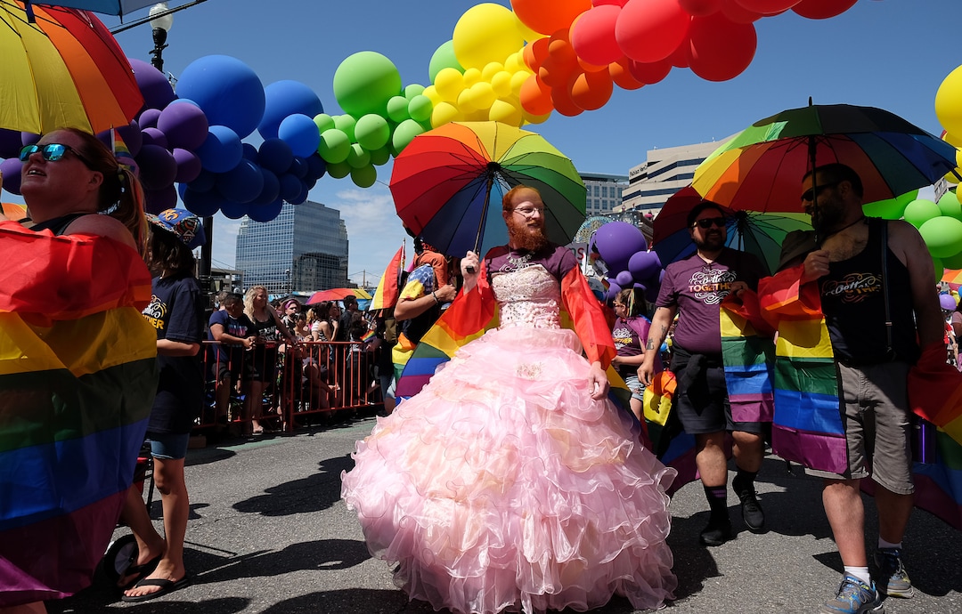 (Francisco Kjolseth  |  The Salt Lake Tribune)  Thousands participate in the Utah Pride Parade in Salt Lake City on Sunday June 2, 2019.