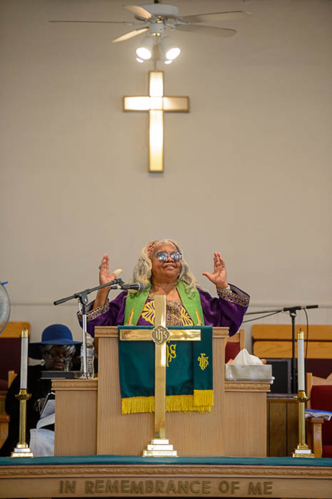 (Trent Nelson | The Salt Lake Tribune)  
The Rev. Nurjhan Govan is retiring after 14 years, the longest-serving pastor Salt Lake City's historic Trinity AME Church has ever had, Sunday, Aug. 19, 2018.