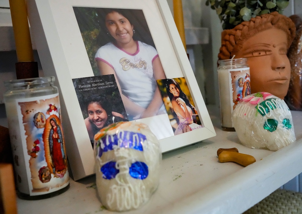 (Francisco Kjolseth | The Salt Lake Tribune) Diana Martinez celebrates Day of the Dead by setting up an ofrenda at her home in Salt Lake City on Friday, Oct. 21, 2022, dedicated to her sister Florecita who died by suicide in 2018.