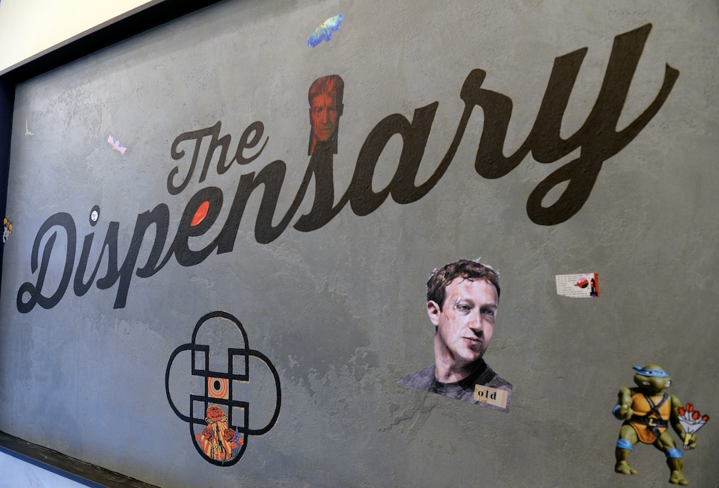 (Al Hartmann  |  The Salt Lake Tribune) The "perpetual collage" is starting to take shape at The Dispensary, a new Salt Lake City restaurant that encourages customers to play and create experiences.