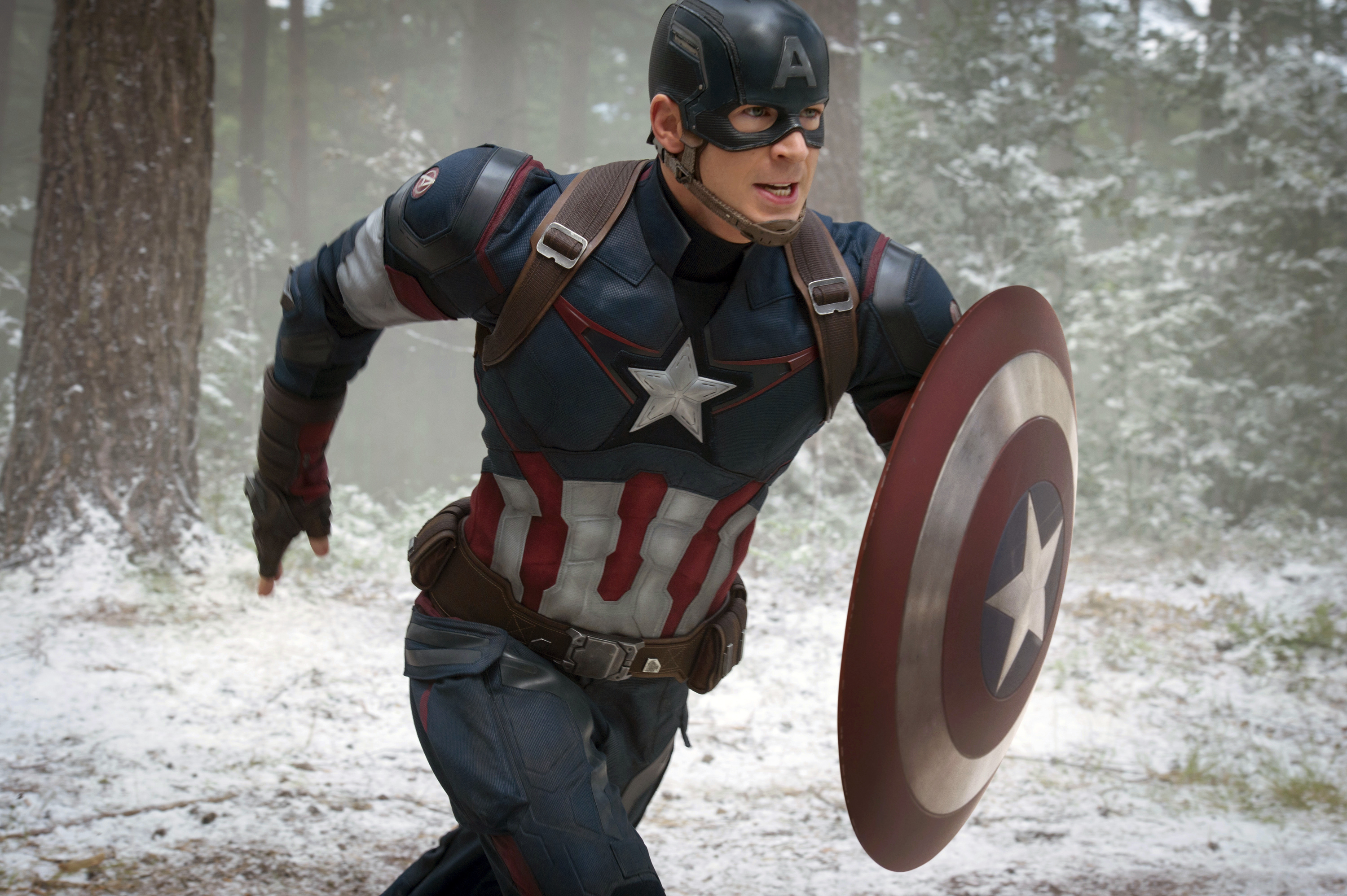 (Jay Maidment | Disney/Marvel) Chris Evans plays Captain Marvel in "Avengers: Age of Ultron" — one of the 22 movies in the Marvel Cinematic Universe that will be screened back-to-back over 60 hours in a marathon, April 23 to 25, at the Megaplex Theatre at The District in South Jordan, Utah, and 11 other North American locations. The marathon will culminate with the upcoming "Avengers: Endgame."
