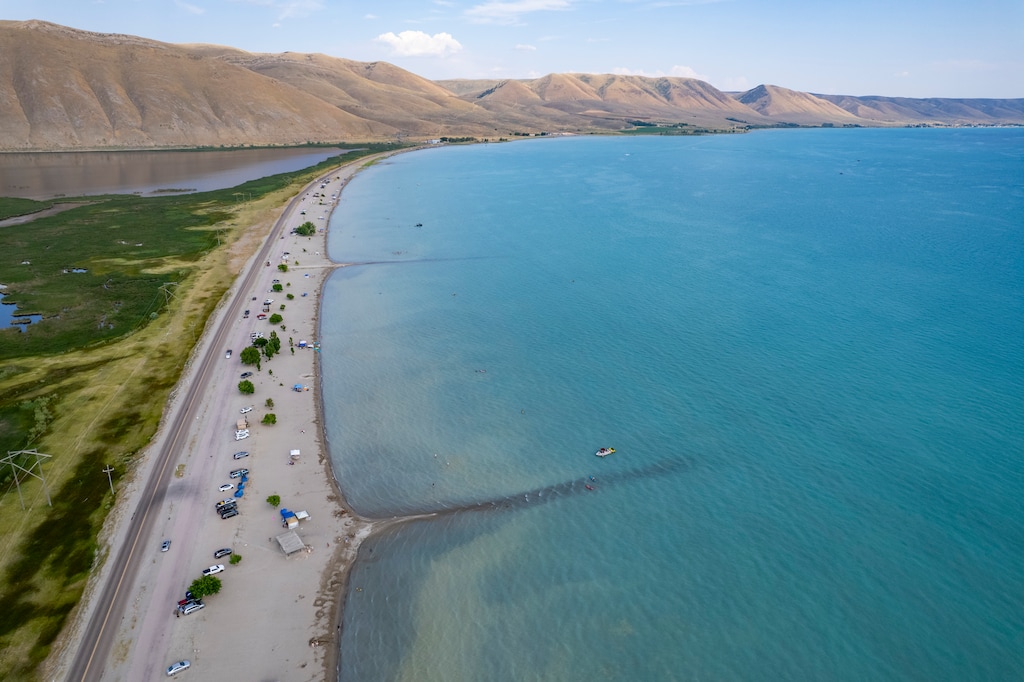 (Rick Egan | The Salt Lake Tribune) North Beach State Park at Bear Lake on Friday, July 19, 2024.