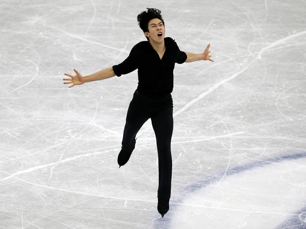 Nathan Chen of the United States performs during the Men's Short Program at the ISU Grand Prix of Figure Skating Final in Nagoya, central Japan, Thursday, Dec. 7, 2017. (AP Photo/Koji Sasahara)