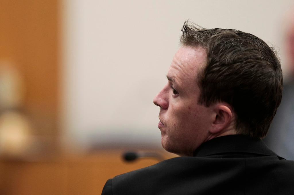Spencer Heaps | Pool
Conrad Truman appears at the 4th District Court in Provo on Thursday, Oct. 9, 2014. Truman has been charged with murder and obstruction of justice in the 2012 death of his wife, Heidy Truman.