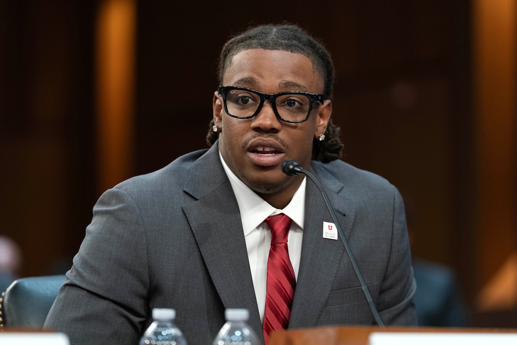 (Jose Luis Magana | AP) The University of Utah's Lance Holtzclaw testifies before the Senate Committee on Commerce, Science, and Transportation on Wednesday in Washington, D.C.