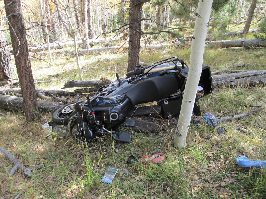 (Courtesy of Utah Highway Patrol)  A Colorado man,  Edgar Riecke , died Oct. 11, 2014, after a tree fell right in front of him on State Route 12 in Garfield County, according to the Utah Highway Patrol.