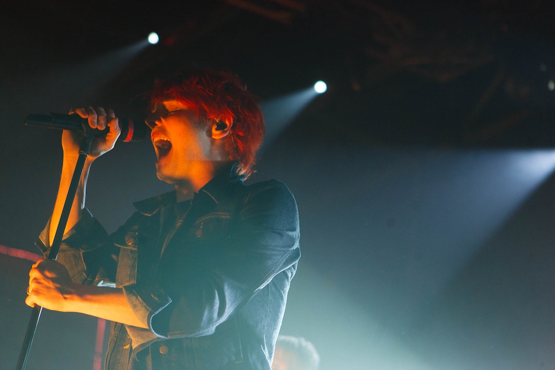 (Trent Nelson | The Salt Lake Tribune) Gerard Way fronts My Chemical Romance at In The Venue in Salt Lake City, Friday, April 8, 2011.