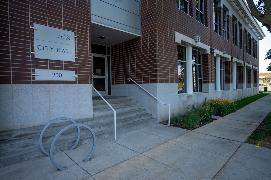 (Rick Egan | The Salt Lake Tribune) Logan City Hall on Friday, July 19, 2024. The Logan Municipal Council is considering an ordinance to expand accessory dwelling units and short-term rentals.
