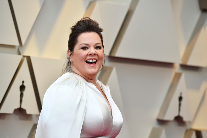 Melissa McCarthy arrives at the Oscars on Sunday, Feb. 24, 2019, at the Dolby Theatre in Los Angeles. (Photo by Jordan Strauss/Invision/AP)