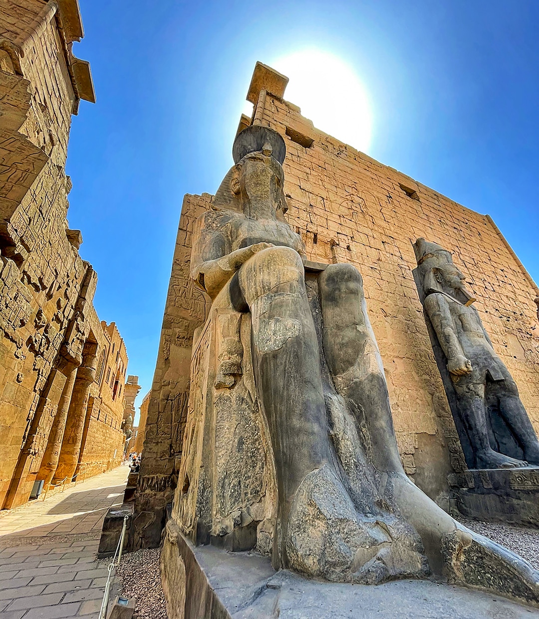 (Michael Stack | Special to The Tribune) A statue of Ramses II at the temple complex in Luxor, Egypt, April 2022.